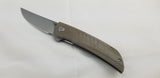 Bestech Knives Swift Beige Micarta Linerlock D2 Folding Knife 30c1