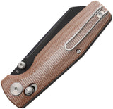 Bestech Knives Slasher Axis Lock Natural Micarta Folding D2 Steel Pocket Knife G43E