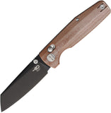 Bestech Knives Slasher Axis Lock Natural Micarta Folding D2 Steel Pocket Knife G43E