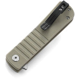 Bestech Knives Pocket Knife Titan Linerlock Beige G10 Folding D2 Steel G49A2
