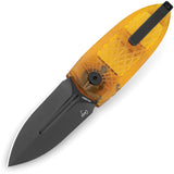 Bestech Knives QUQU Cricket Button Lock Ultem Folding Black 14C28N Pocket Knife G57D2
