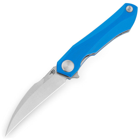 Bestech Knives Ivy Linerlock Blue G10 Folding 14C28N Hawkbill Pocket Knife G59B