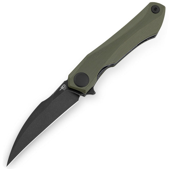 Bestech Knives Ivy Linerlock OD Green G10 Folding 14C28N Hawkbill Pocket Knife G59C