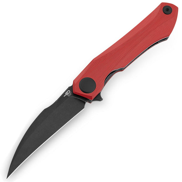 Bestech Knives Ivy Linerlock Red G10 Folding 14C28N Hawkbill Pocket Knife G59D