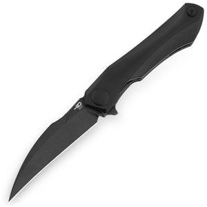 Bestech Knives Ivy Linerlock Blackout G10 Folding 14C28N Hawkbill Pocket Knife G59E