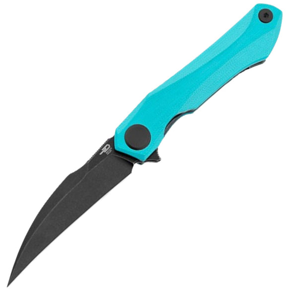 Bestech Knives Ivy Linerlock Tiffany Blue G10 Folding 14C28N Hawkbill Pocket Knife G59F