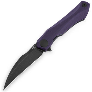 Bestech Knives Ivy Linerlock Purple G10 Folding 14C28N Hawkbill Pocket Knife G59G