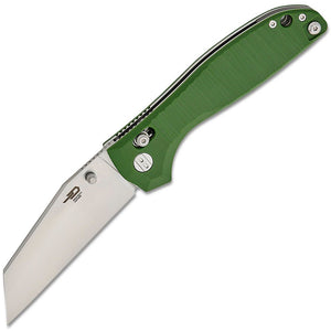 Bestech Knives Liger Crossbar Lock OD Green G10 Folding D2 Steel Pocket Knife G61B