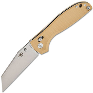 Bestech Knives Liger Crossbar Lock Beige G10 Folding D2 Steel Pocket Knife G61C