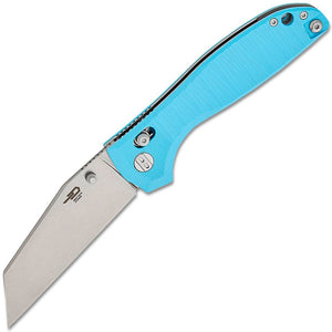 Bestech Knives Liger Crossbar Lock Light Blue G10 Folding D2 Steel Pocket Knife G61D