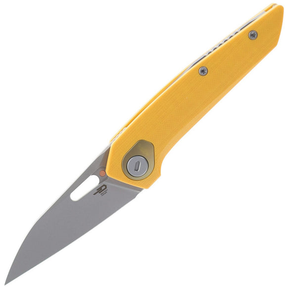 Bestech Knives VK-Void Linerlock Yellow G10 Folding MagnaCut Pocket Knife G63A