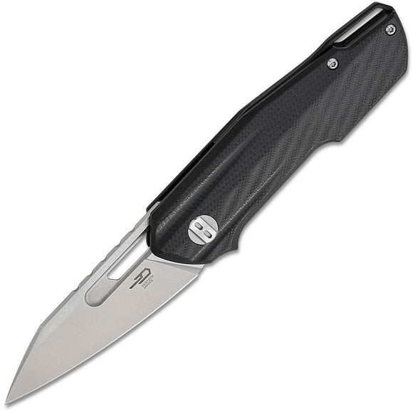 Bestech Knives Toddler Linerlock Black G10 Folding 14C28N Pocket Knife G64A