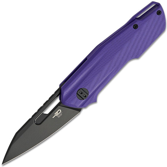 Bestech Knives Toddler Linerlock Purple G10 Folding 14C28N Pocket Knife G64D