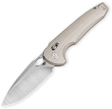 Bestech Knives Noctar Crossbar Lock Khaki G10 Folding 14C28N Pocket Knife G66C