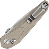 Bestech Knives Mothus Bar Lock Tan G10 Folding 14C28N Pocket Knife G67B