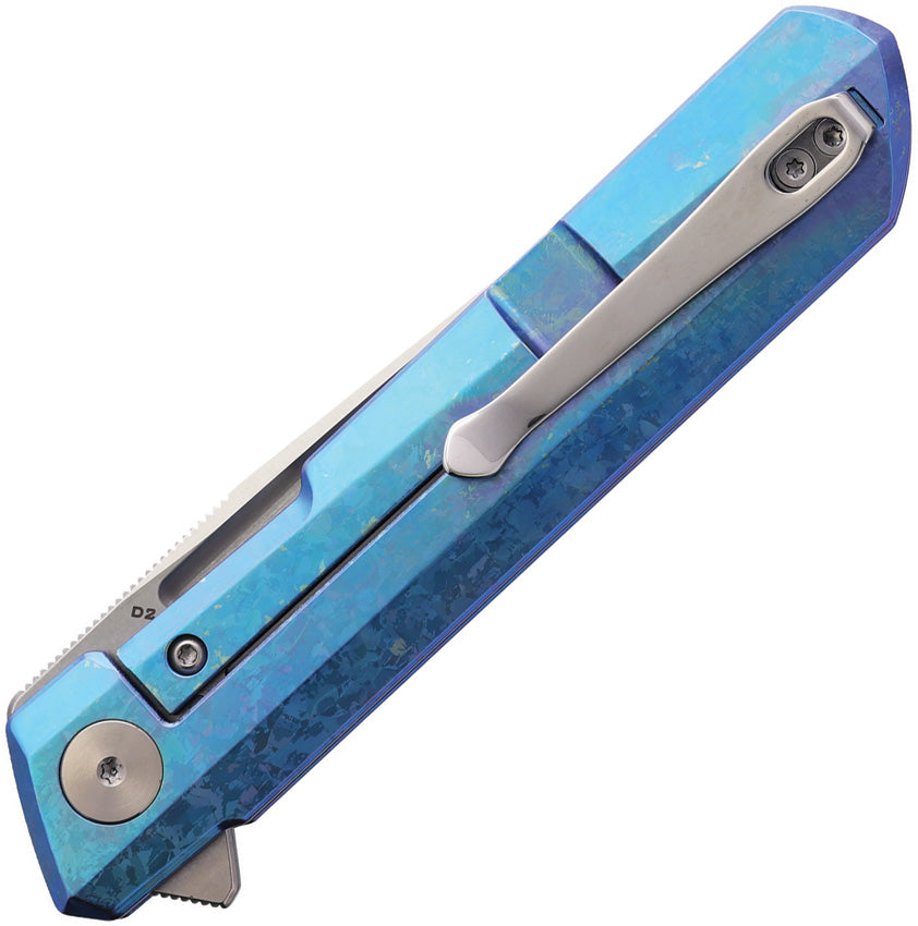 Bestechman Dundee Crystalized Titanium Framelock Folding Knife