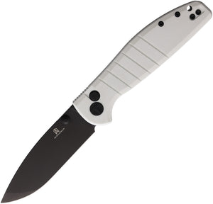 Bestechman Goodboy Button Lock White G10 Folding D2 Steel Pocket Knife MK04J