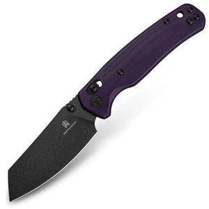 Bestechman Cicada's Wing Crossbar Lock Purple G10 Folding 10Cr15MoV Pocket Knife MK06B