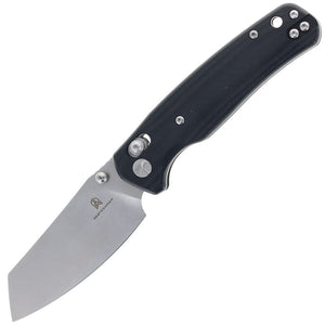 Bestechman Cicada's Wing Crossbar Lock Black G10 Folding 10Cr15CoMoV Pocket Knife MK06I