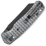 Bestechman Cicada's Wing Crossbar Lock Gray Frag Stainless Folding PVD 10Cr15MoV Knife MK06S2