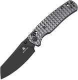 Bestechman Cicada's Wing Crossbar Lock Gray Frag Stainless Folding PVD 10Cr15MoV Knife MK06S2