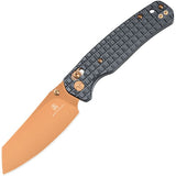 Bestechman Cicada's Wing Crossbar Lock Black Frag Stainless Folding PVD 10Cr15MoV Knife MK06S3