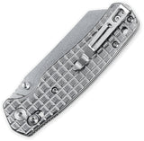 Bestechman Cicada's Wing Crossbar Lock Mirror Frag Stainless Folding 10Cr15MoV Knife MK06S5