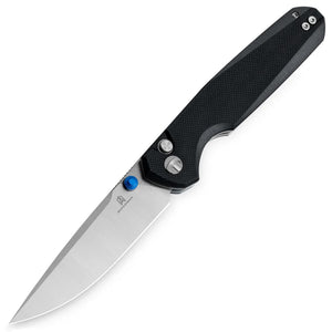 Bestechman Velix Button Lock Black G10 Folding 14C28N Pocket Knife MK07A