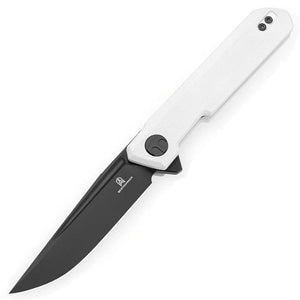 Bestechman Mini Dundee Slip Joint White G10 Folding D2 Steel Pocket Knife MK08B