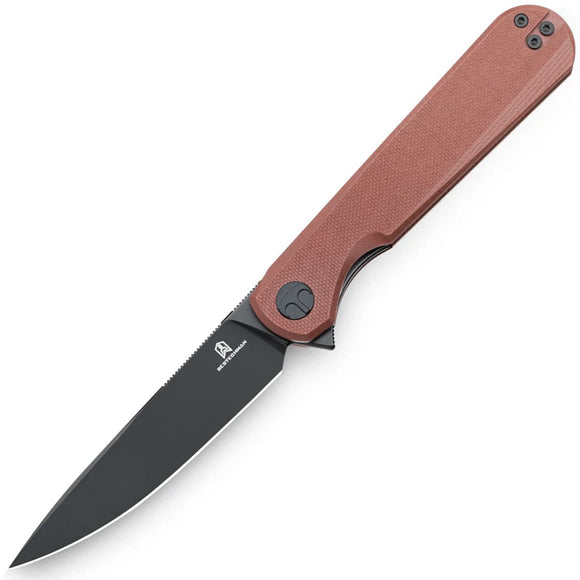 Bestechman Flick Linerlock Brown G10 Folding D2 Steel Pocket Knife MK13G