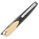Bestechman Lanza Linerlock Black & Khaki G10 Folding Damascus Pocket Knife MK14D2