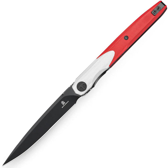 Bestechman Lanza Linerlock Red & White G10 Folding 14C28N Pocket Knife MK14G