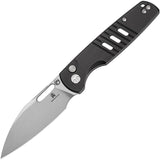 Bestechman Vector Button Lock Black Aluminum Folding D2 Steel Pocket Knife MK15A