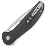 Bestechman Whalefin Button Lock Black G10 Folding D2 Steel Drop Pt Pocket Knife KMK18A