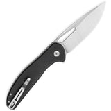 Bestechman Whalefin Button Lock Black G10 Folding D2 Steel Drop Pt Pocket Knife KMK18A