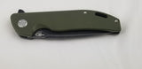 Bestech Knives Bison Titanium/Green G10 Folding Black D2 Steel Pocket Knife T1904C2