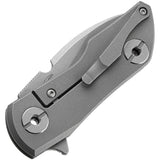 Bestech Knives 2500 Delta Framelock Sandblast Titanium Folding Knife T2006B