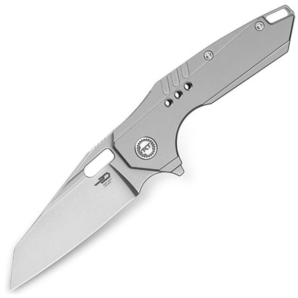 Bestech Knives Nyxie 3 Framelock Gray Titanium Folding S35VN Pocket Knife 2308A