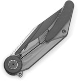 Bestech Knives Seraph Framelock Gray Titanium Folding M390 Pocket Knife T2403A