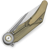 Bestech Knives Seraph Framelock Bronze Titanium Folding M390 Pocket Knife T2403B