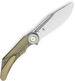Bestech Knives Seraph Framelock Bronze Titanium Folding M390 Pocket Knife T2403B