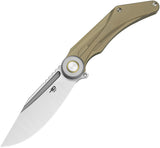 Bestech Knives Seraph Framelock Bronze Titanium Folding M390 Pocket Knife T2403B