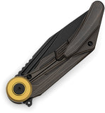 Bestech Knives Seraph Framelock Black & Bronze Titanium Folding M390 Pocket Knife OPEN BOX