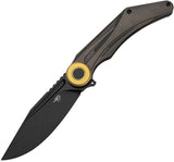 Bestech Knives Seraph Framelock Black & Bronze Titanium Folding M390 Pocket Knife OPEN BOX