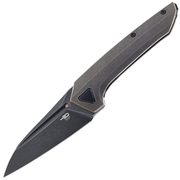 Bestech Knives VK-NAVI Framelock Black & Bronze Titanium Folding MagnaCut Knife T2402A