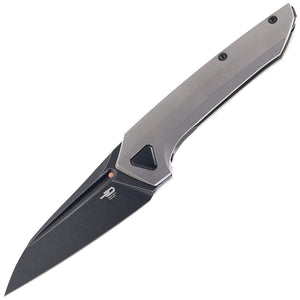 Bestech Knives VK-NAVI Framelock Dark Bead Blasted Titanium Folding MagnaCut Knife T2402D