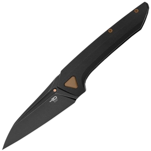 Bestech Knives VK-NAVI Framelock Black Titanium Folding MagnaCut Knife T2402E