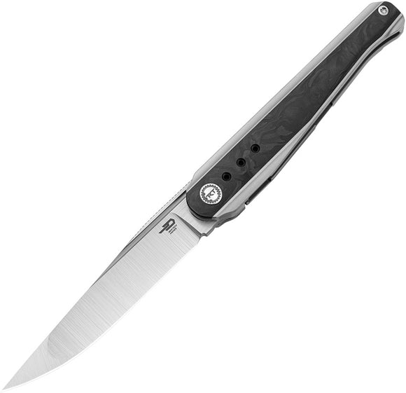 Bestech Knives Spear Phisher Framelock Titanium & Carbon Fiber Folding M390 Knife 2405A