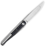 Bestech Knives Spear Phisher Framelock Titanium & Blue Carbon Fiber Folding M390 Knife 2405B