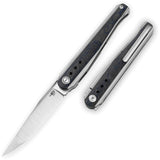 Bestech Knives Spear Phisher Framelock Titanium & Blue Carbon Fiber Folding M390 Knife 2405B